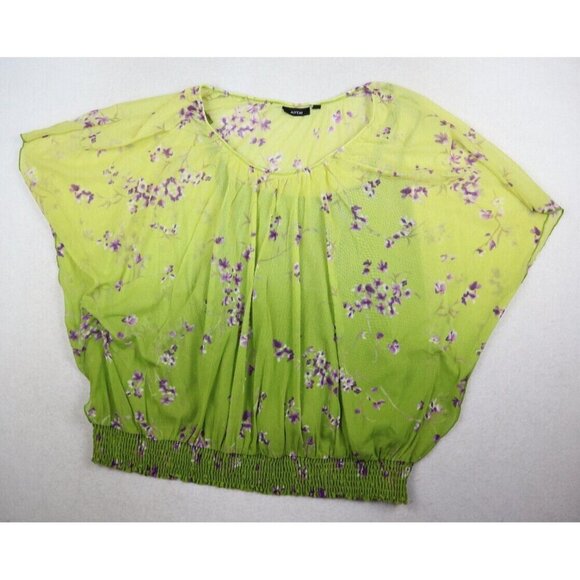 APT. 9 - WOMEN'S GREEN FLORAL PRINT TOP & CAMI SET - SIZE 1X - Picture 1 of 7